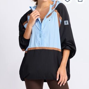 FP Movement by Free People Black and Light Blue Jacket
